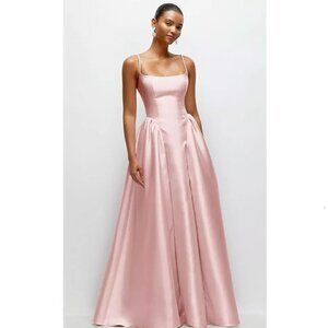 Ballet Pink Basque Waist Gown Style 3169 Size 10